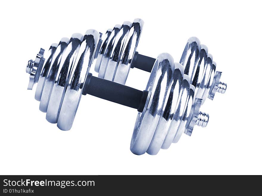 Two dumbbells isolated