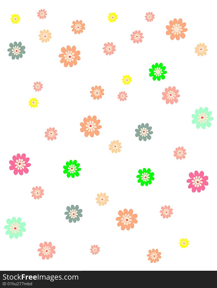 Colorful floral background