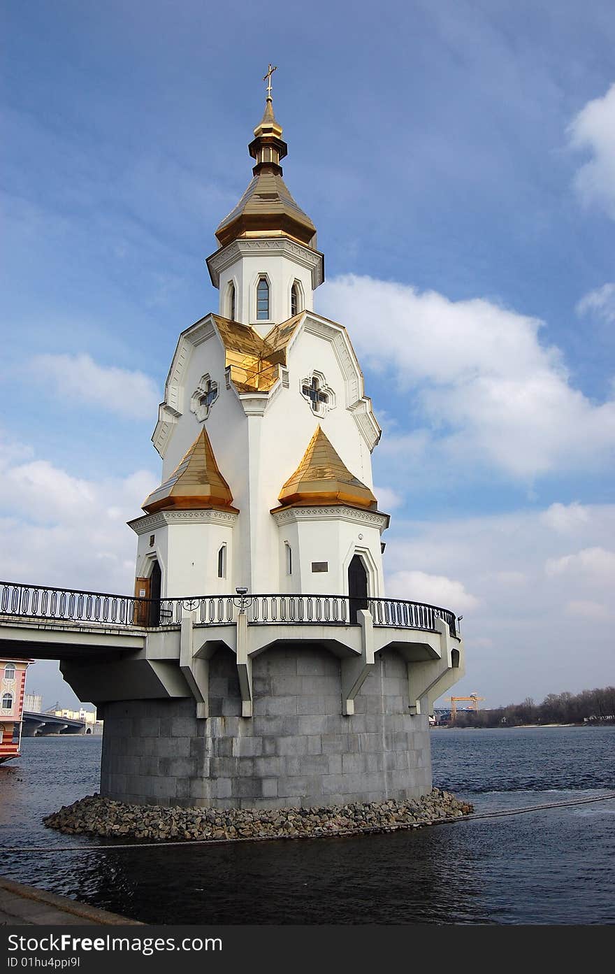 Saint Nicholas on the water church in Kiev, Ukraine. Saint Nicholas on the water church in Kiev, Ukraine