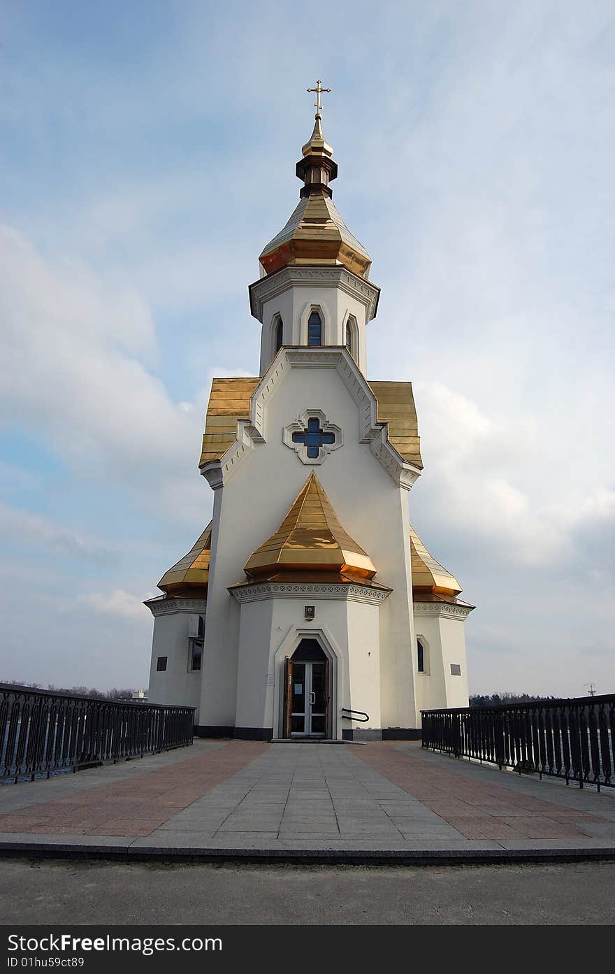 Saint Nicholas on the water church in Kiev, Ukraine. Saint Nicholas on the water church in Kiev, Ukraine