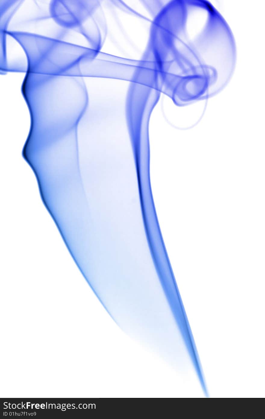 Abstract blue smoke background