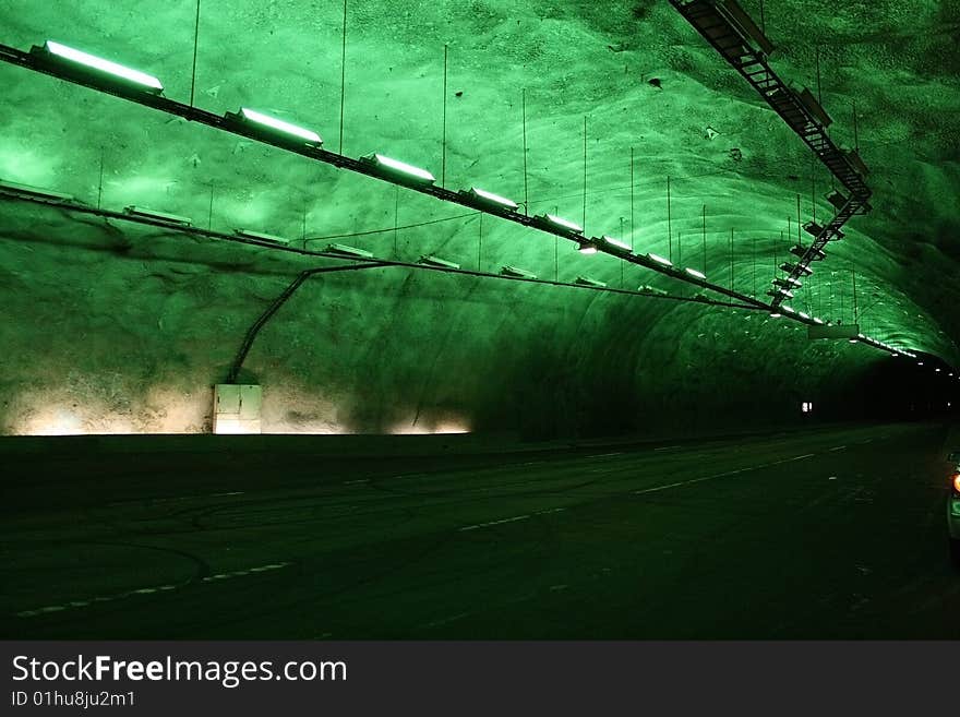 The longest tunnel in Norway. The longest tunnel in Norway