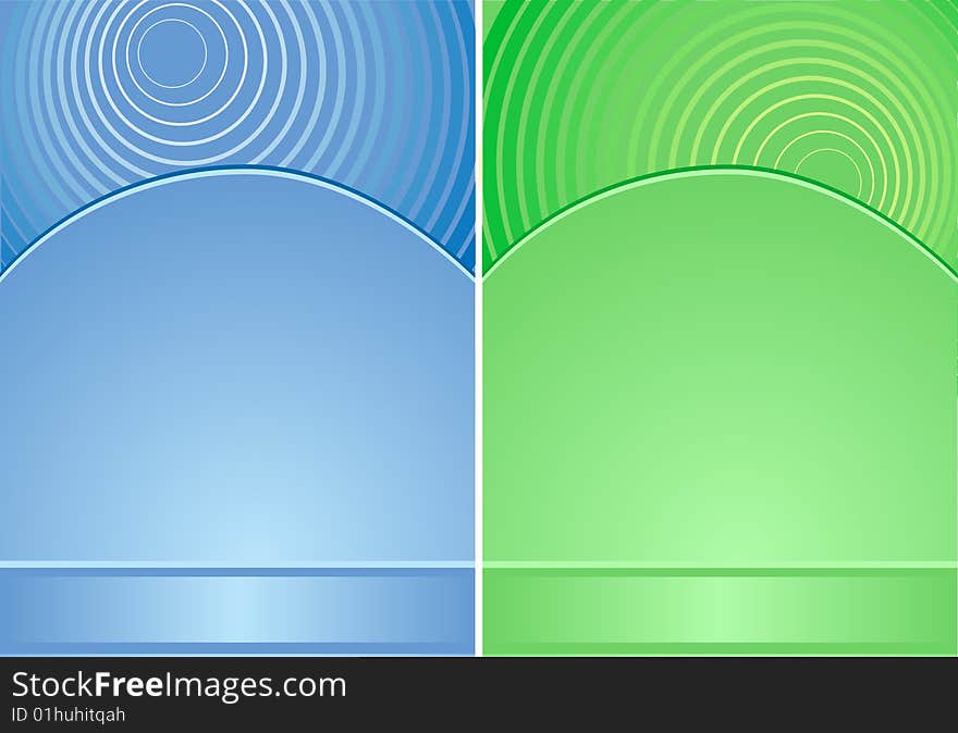 Blue and green background. Vector illustration.