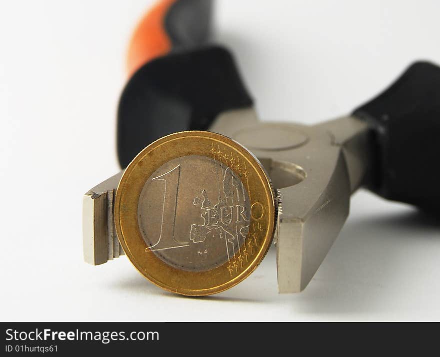 Euro Coin In Combination Pliers