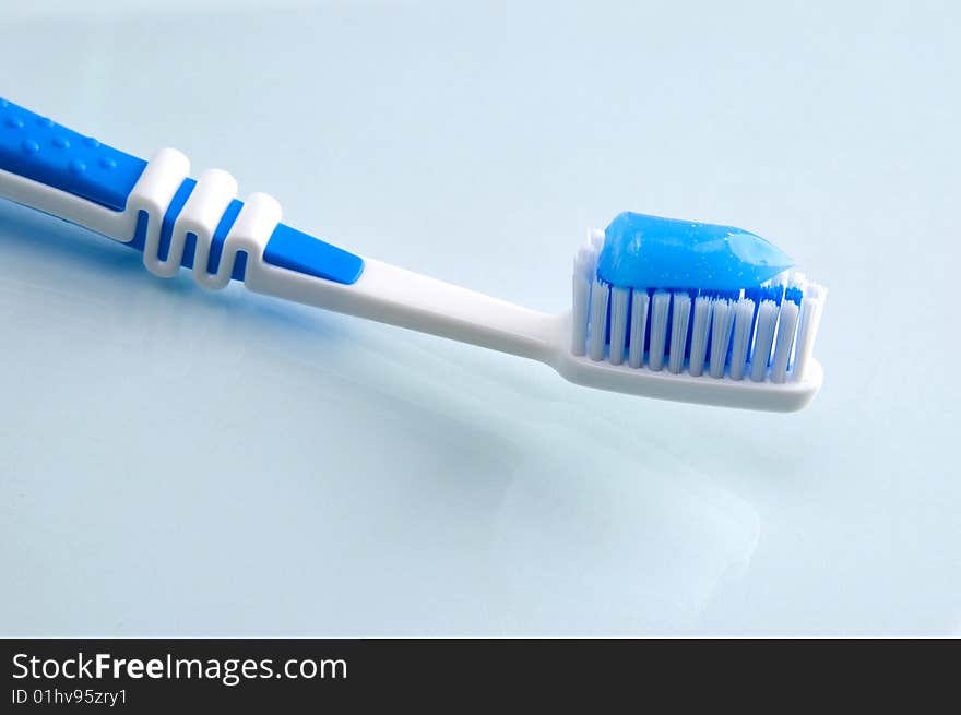 Photo of tooth brush isolated