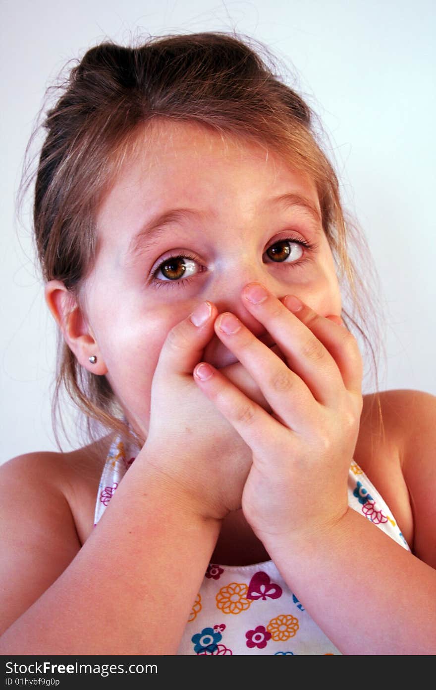 Nice portrait picture of a little girl. Nice portrait picture of a little girl