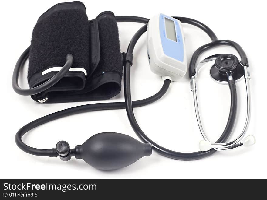 Stethoscope & blood-pressure device