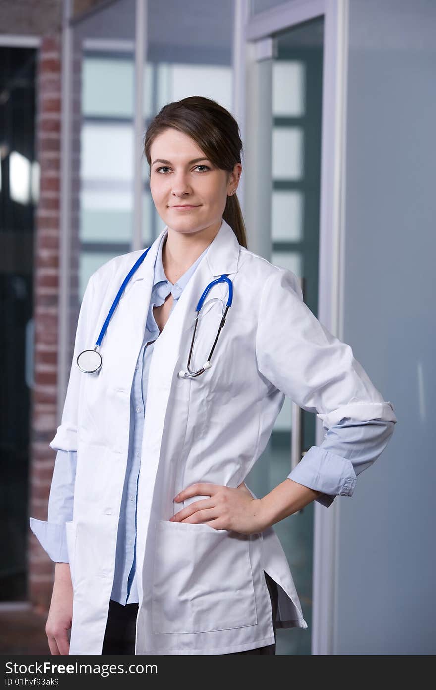 Female Doctor in a modern office