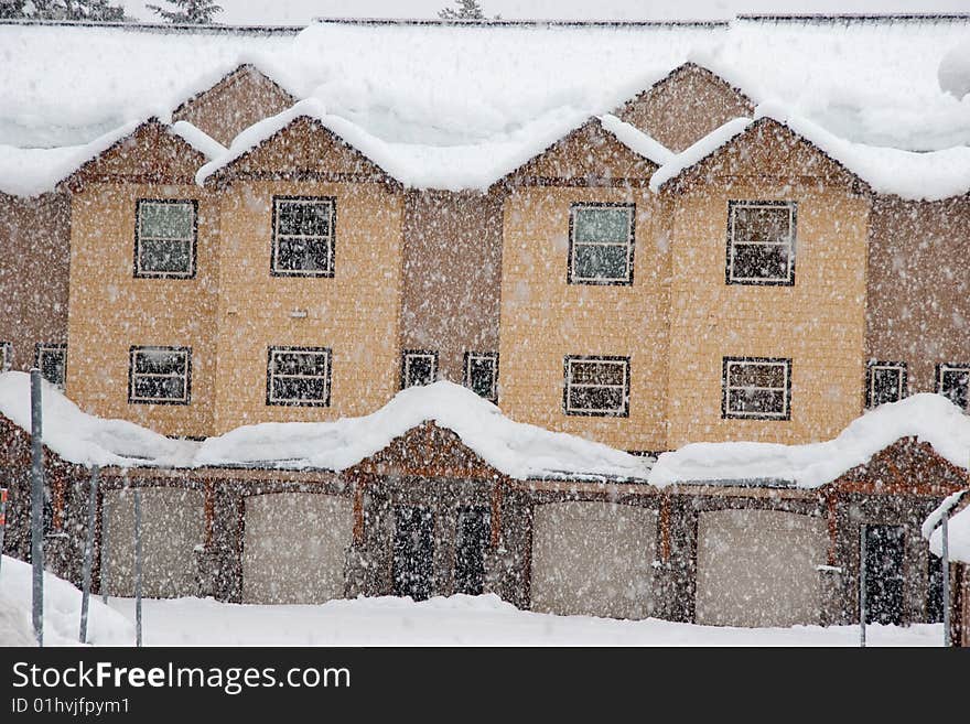 Townhouses In Snow