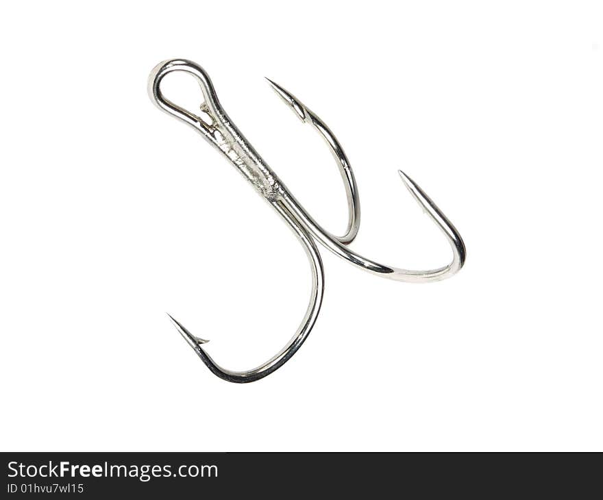 Metallic fishing hook