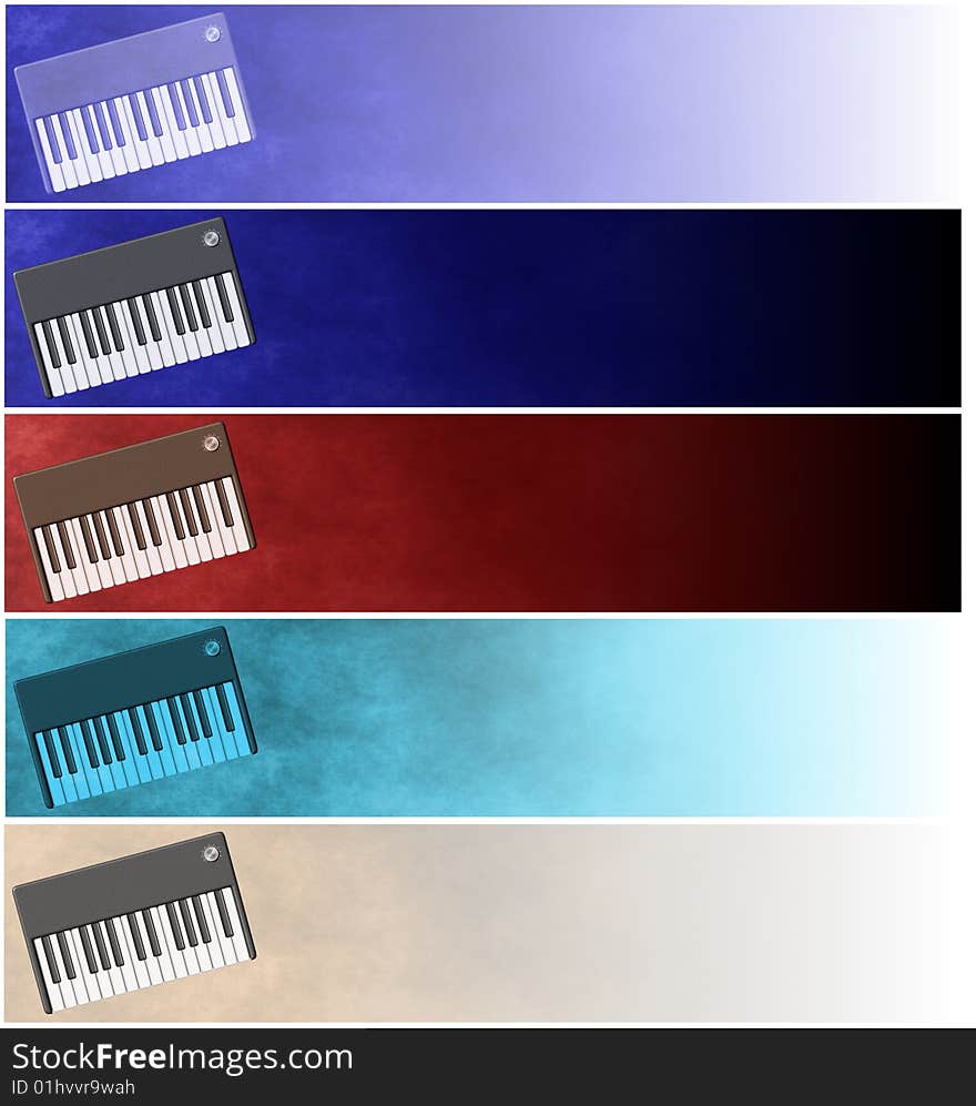 Internet headers or banners with grungy soft background and  a retro little keyboard. Internet headers or banners with grungy soft background and  a retro little keyboard.