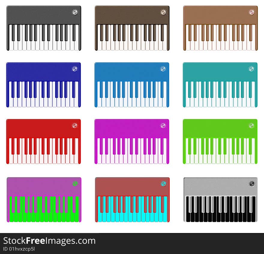 Little Music keyboards Icons