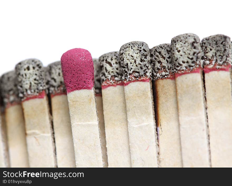 A close-up of a book of matches.