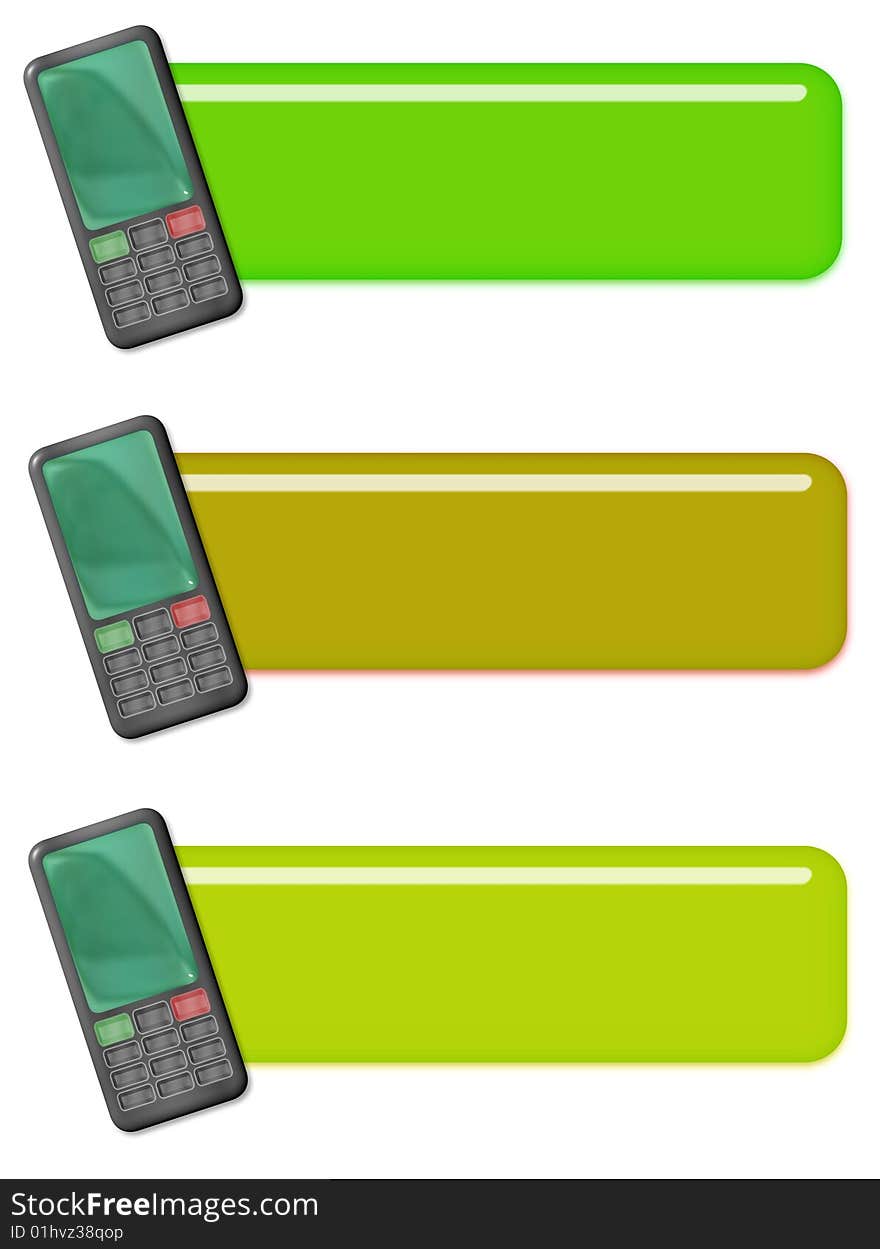 Cellphone tags or icons