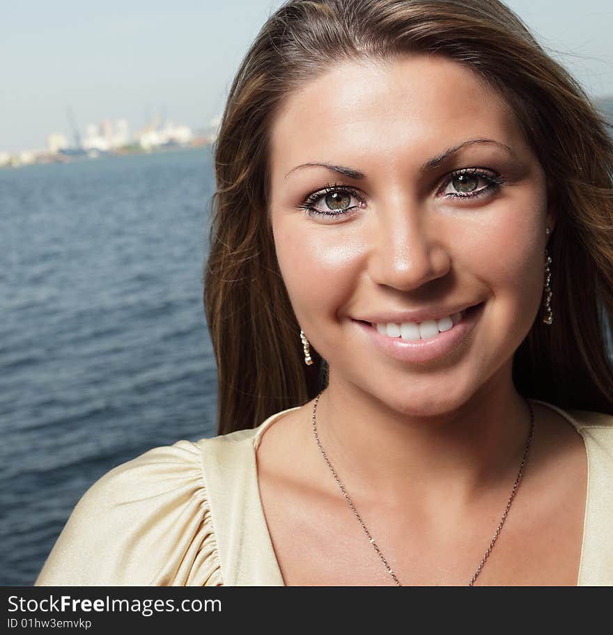 Beautiful Young Woman Smiling