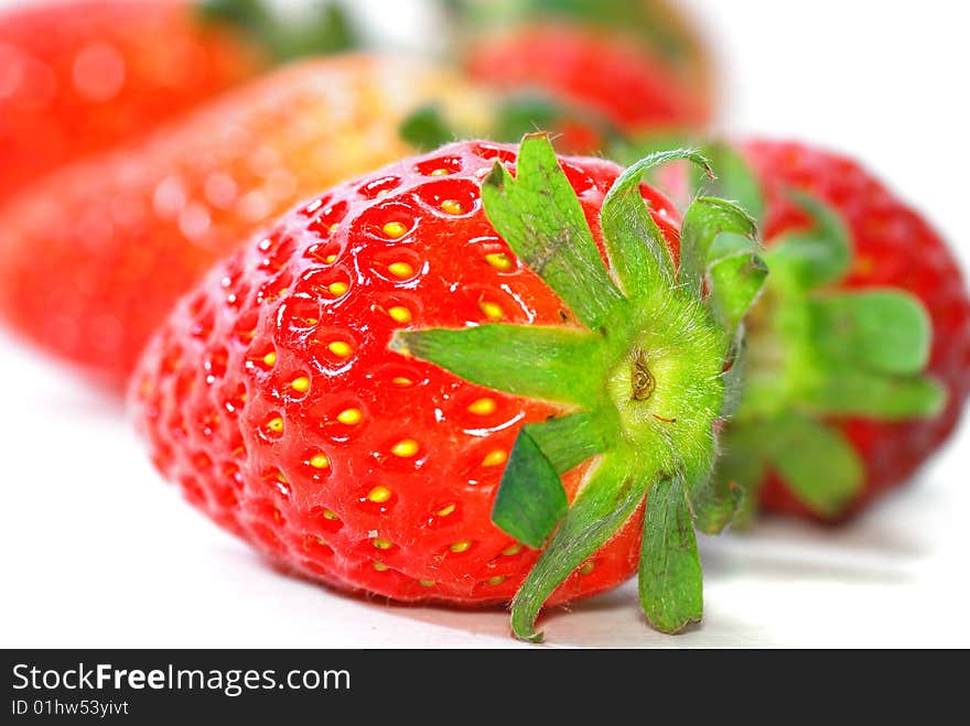 Close up Fresh Strawberries Fruits. Close up Fresh Strawberries Fruits