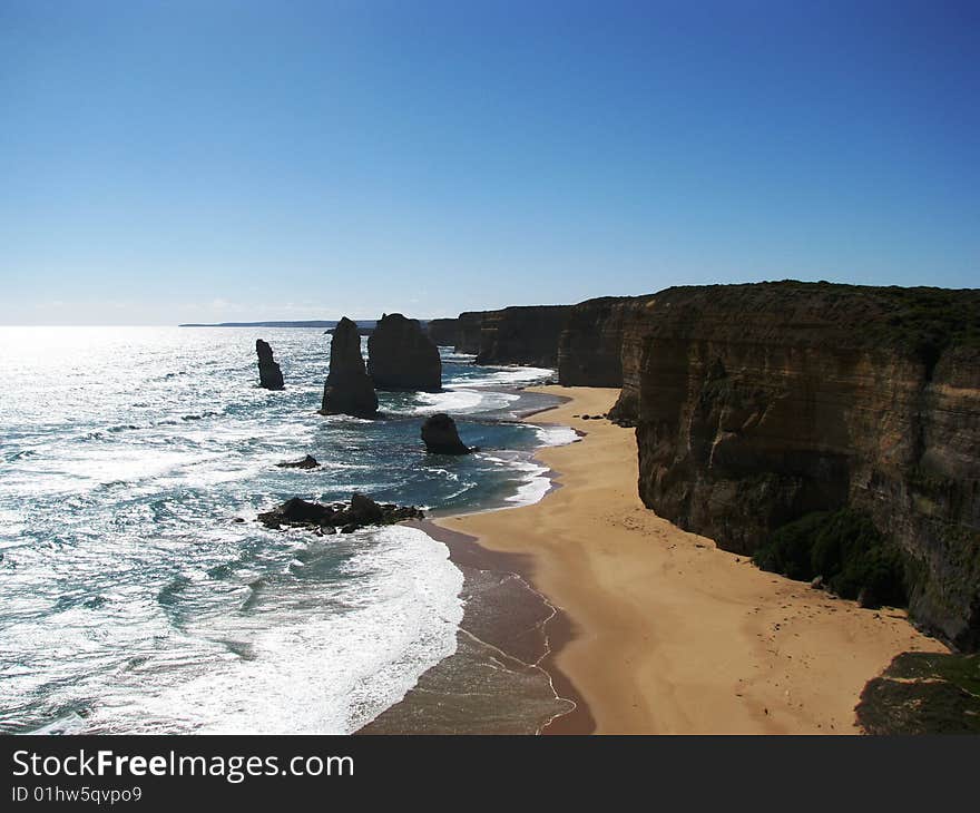 Photo os the twelve apostles on the grat ocean road in australia. Photo os the twelve apostles on the grat ocean road in australia.