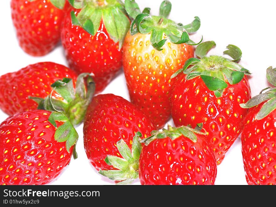 Close up Fresh Strawberries Fruits. Close up Fresh Strawberries Fruits