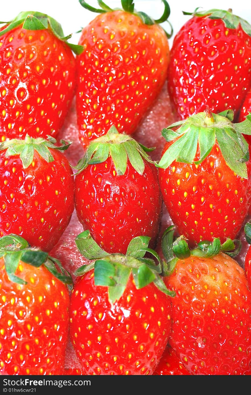 Close up Fresh Strawberries Fruits. Close up Fresh Strawberries Fruits