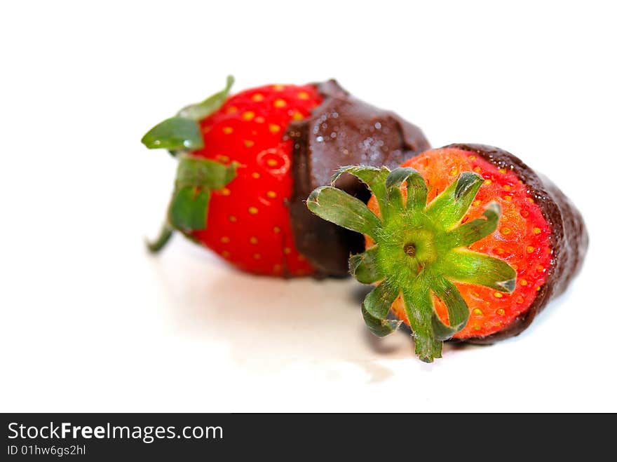 Fresh Strawberries Fruits with chocolate dip. Fresh Strawberries Fruits with chocolate dip