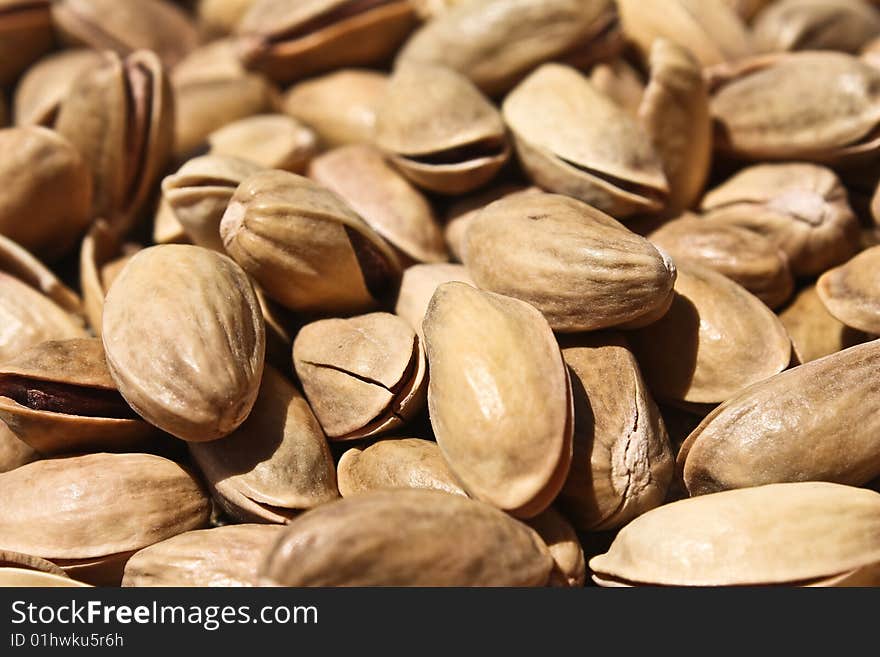 Pistachio nuts for food backgrounds