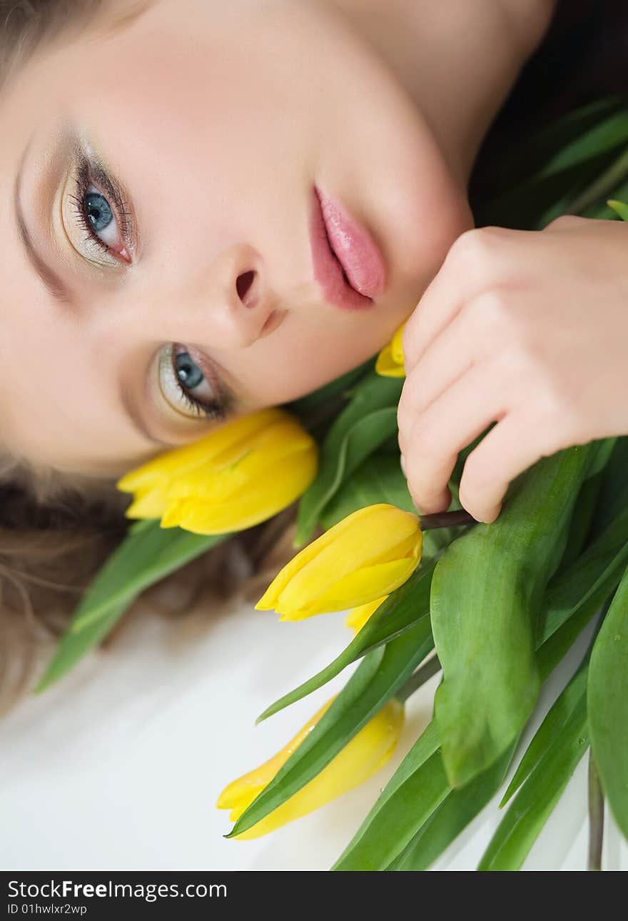 Portrait of beautiful woman.