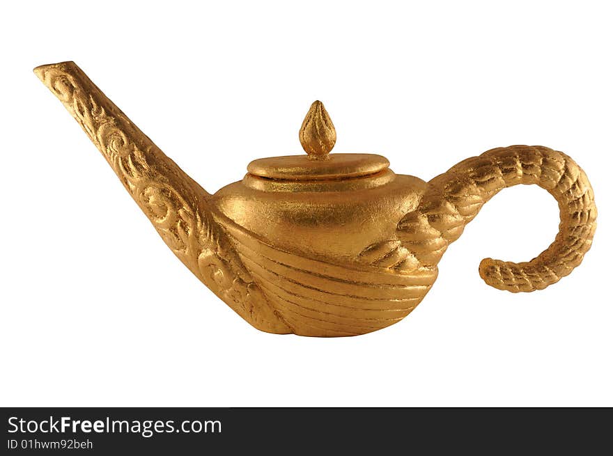 Golden teapot