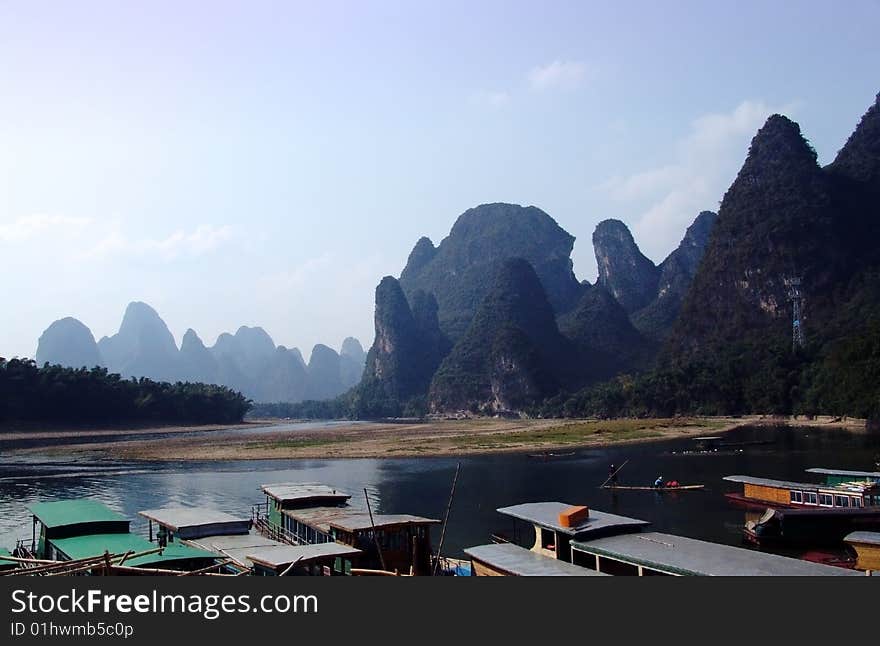 In south of china,Guilin landscapes
