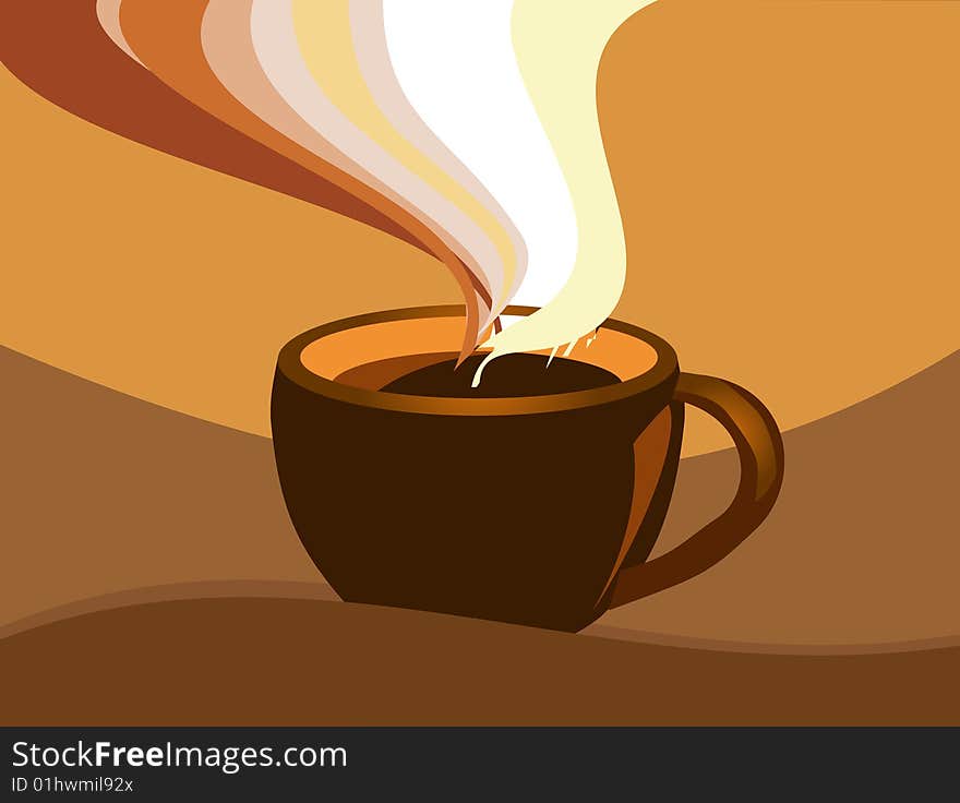 Stock photo: an image of a cup of coffee