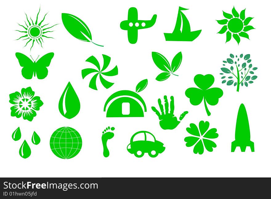 Stock photo: an image of a set of various things