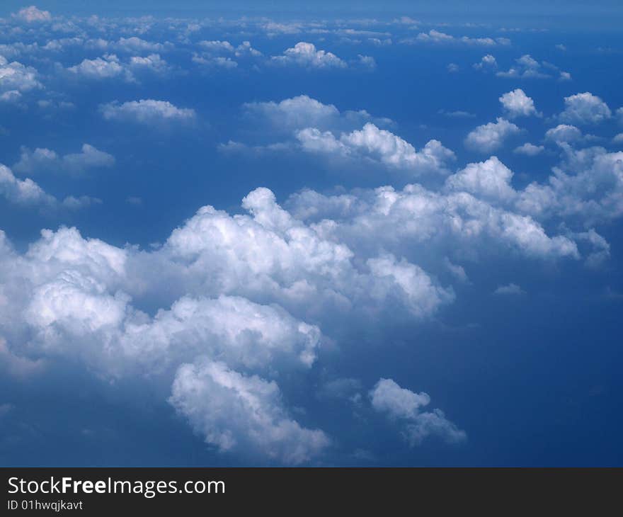 Close shot of clouds on the blue sky. Close shot of clouds on the blue sky.