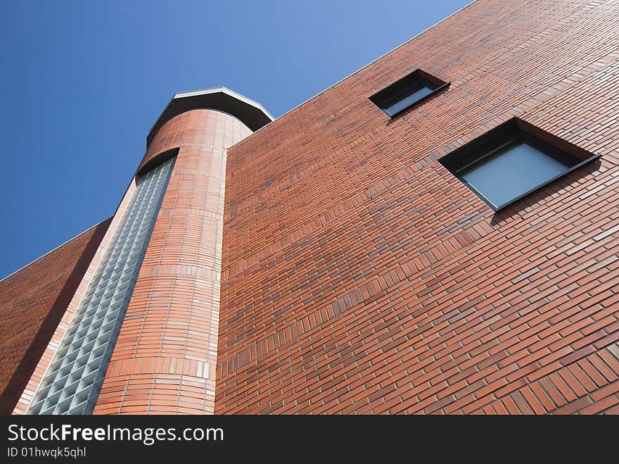 Brick stone building