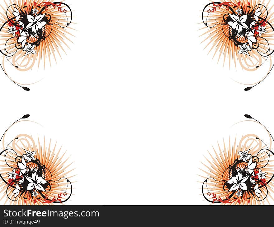 Beauty floral spring background vector. Beauty floral spring background vector