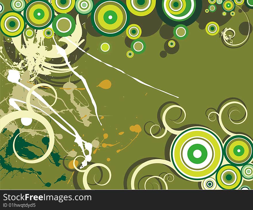 Abstract floral background