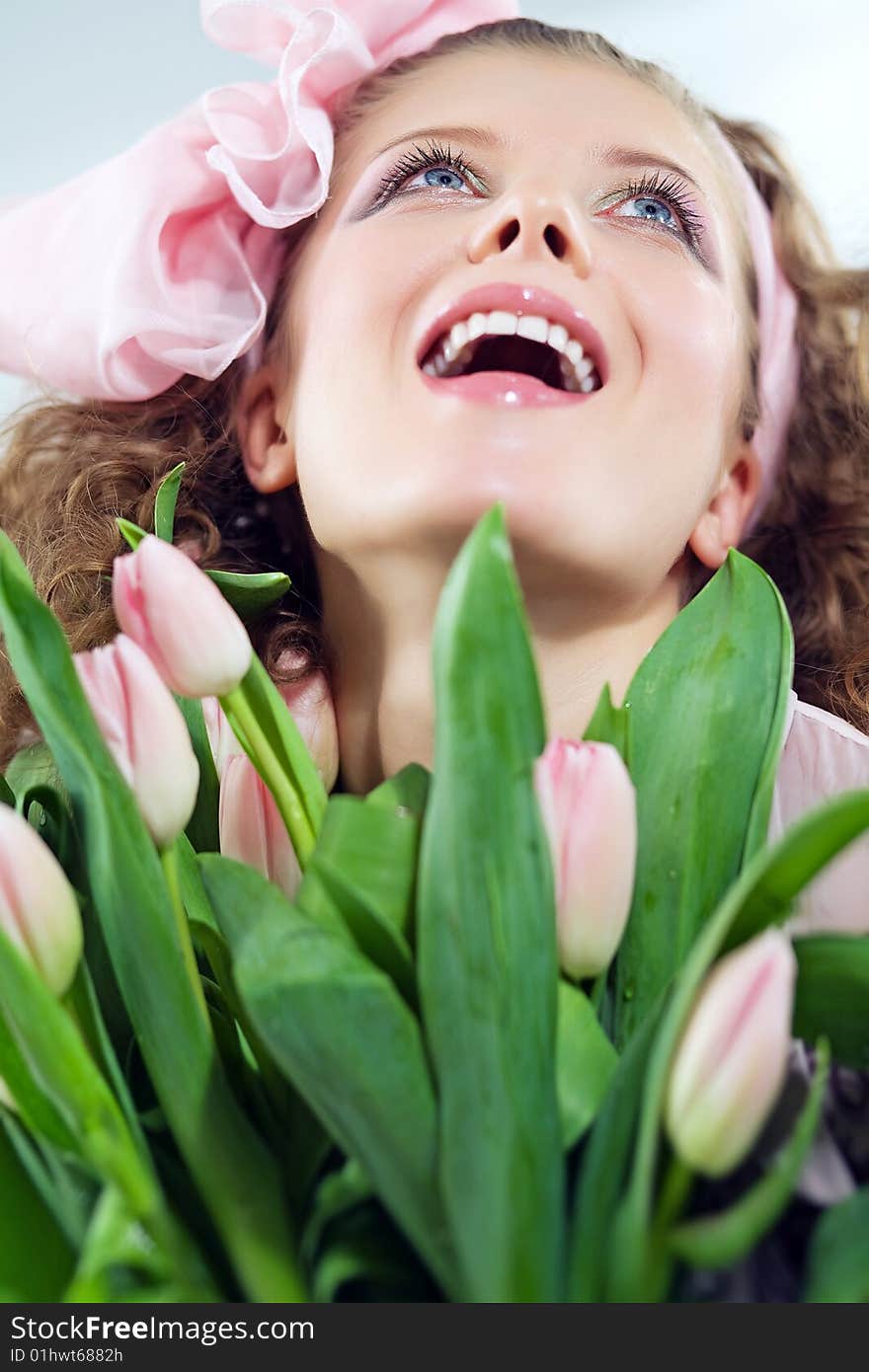 Portrait of beautiful woman.