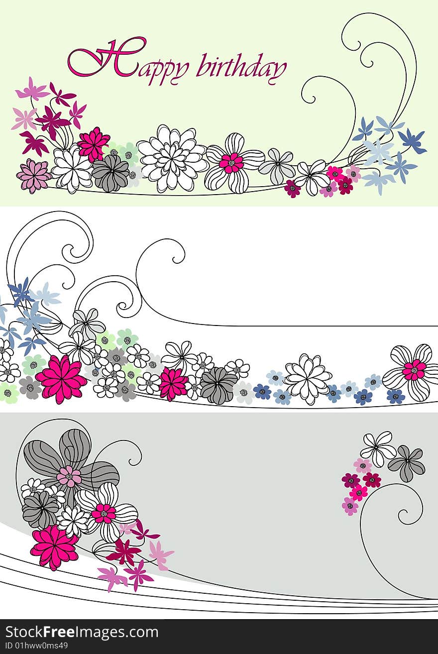 Vector Design With Flowers