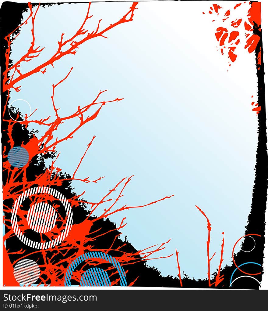 Grunge red background. Vector illustration. Grunge red background. Vector illustration