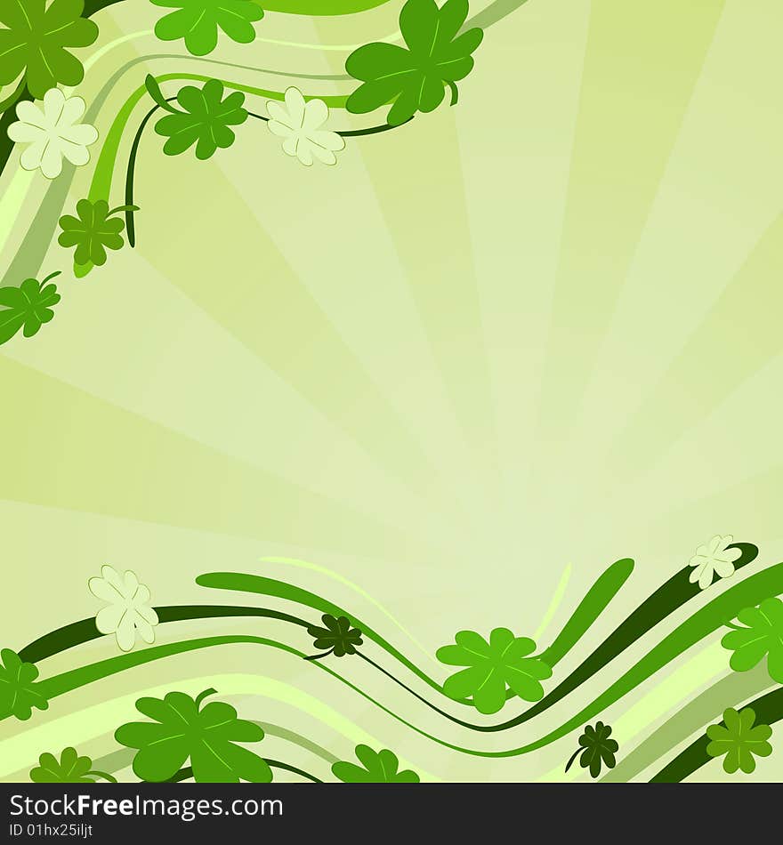 Patrick s background. Vector illustration