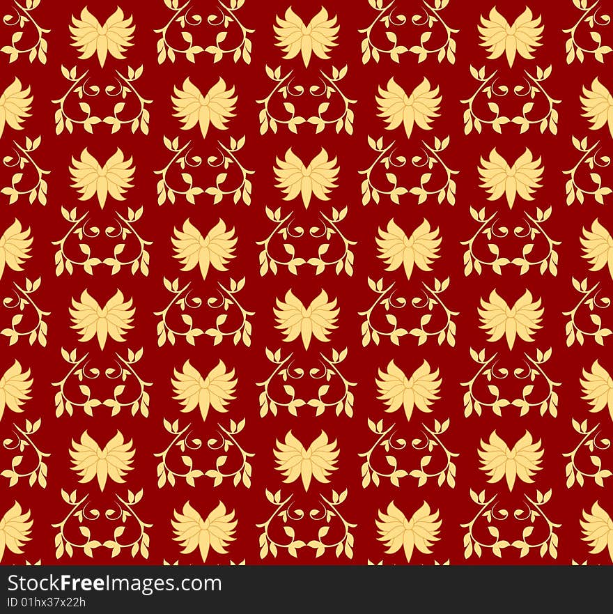 Gold seamless pattern