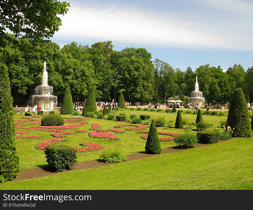 Gardens in royal palace