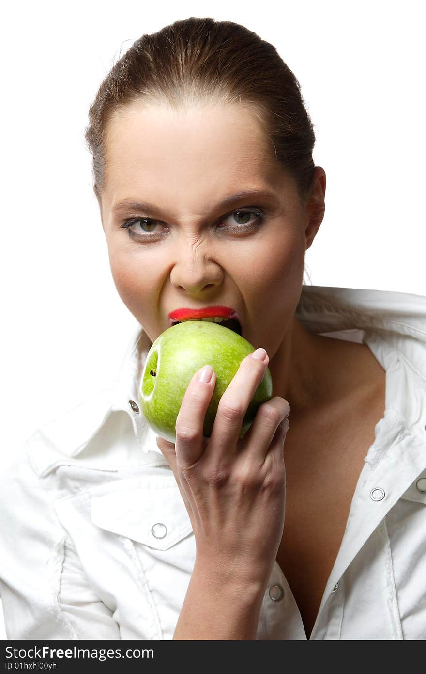 Beautiful portrait of young cute woman