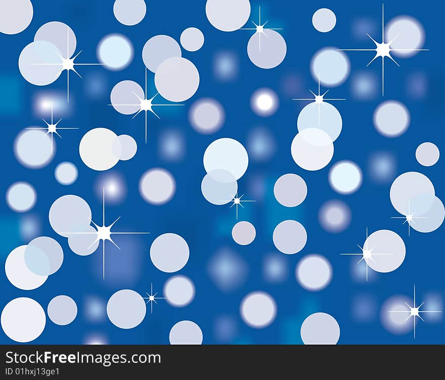 Vector background of silvery defocused lights. Vector background of silvery defocused lights