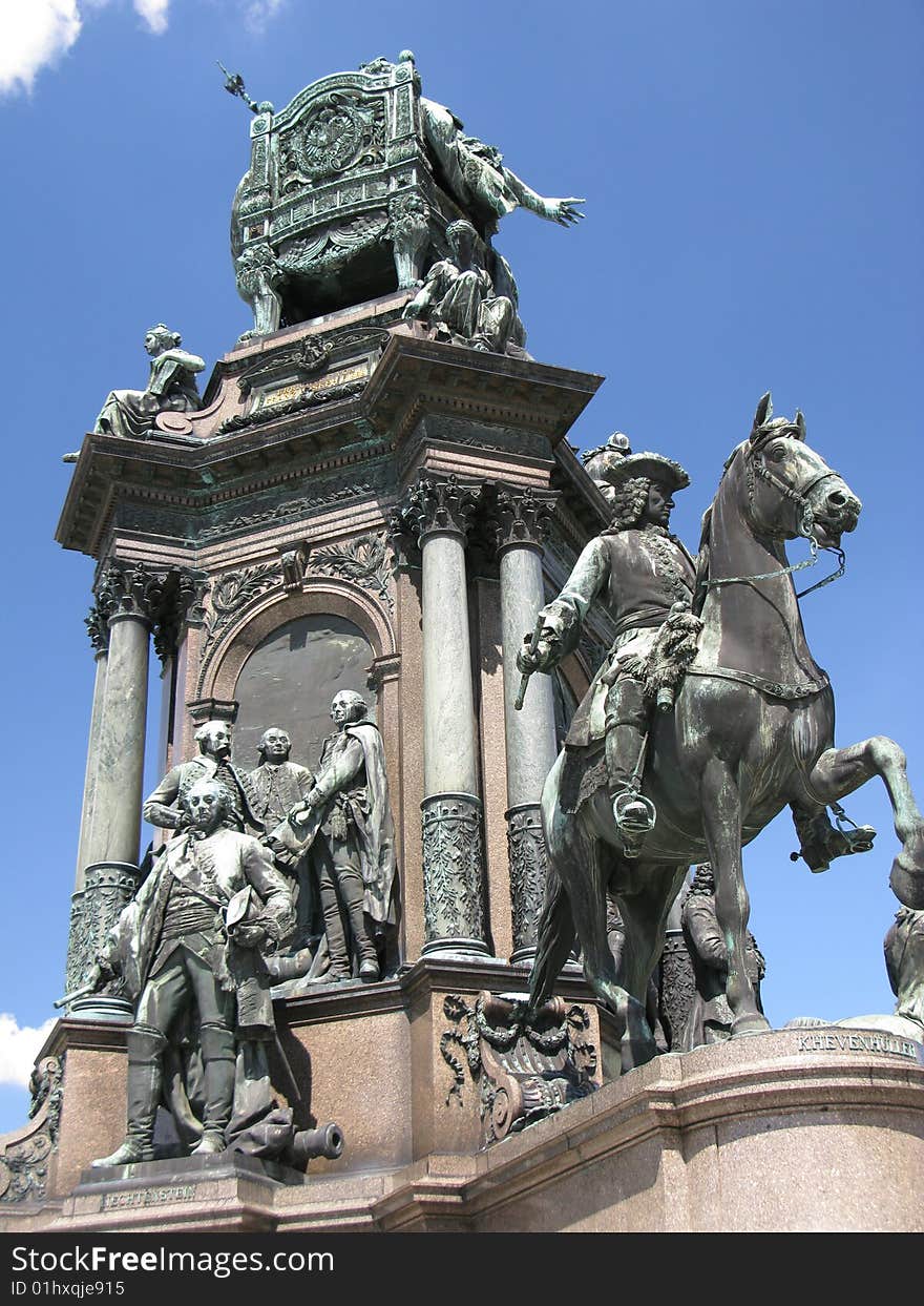 Vienna (Austria) - sculpture near to royal palace