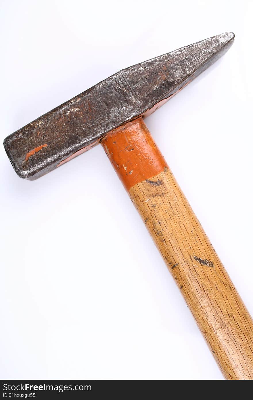 Hammer isolated over white background