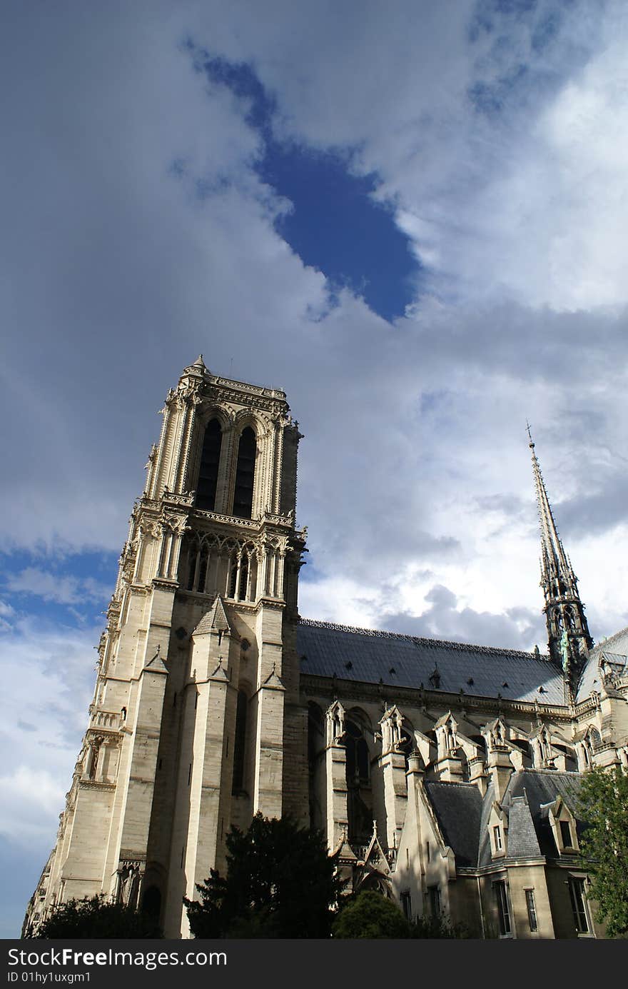 Notre dame of PAris , catholic cathedral. Notre dame of PAris , catholic cathedral