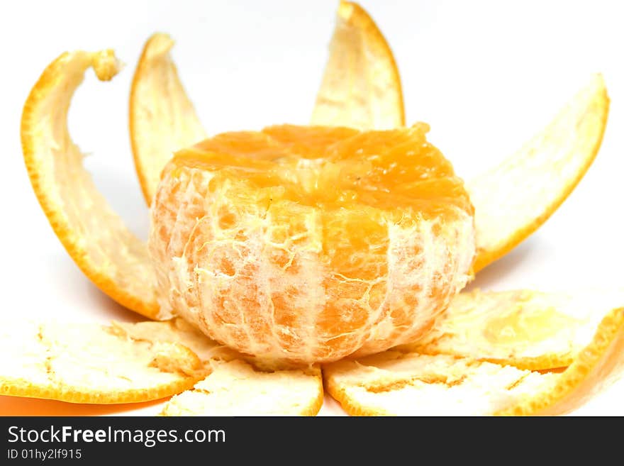 Orange with peel