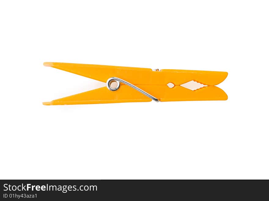 Orange Clothespin