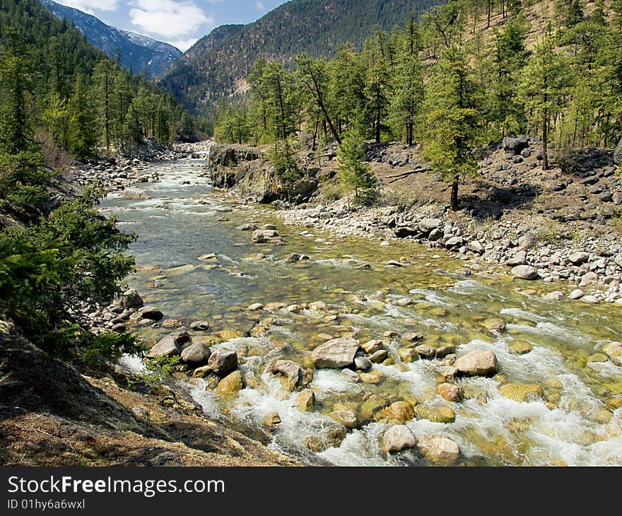 The Stein river in south-western British Columbia, Canada is the only remaining untouched watershed in the region.