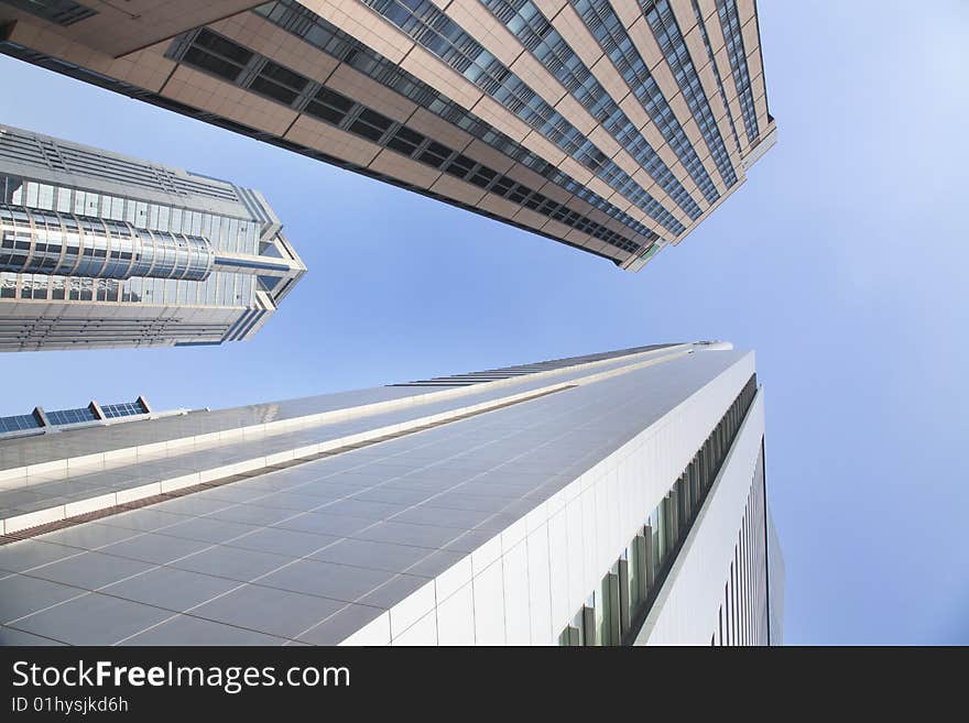 The modern building of the lujiazui financial centre in shanghai china.