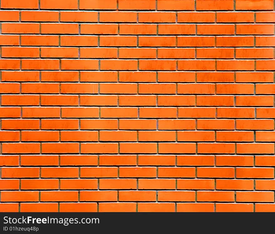 Red brick wall